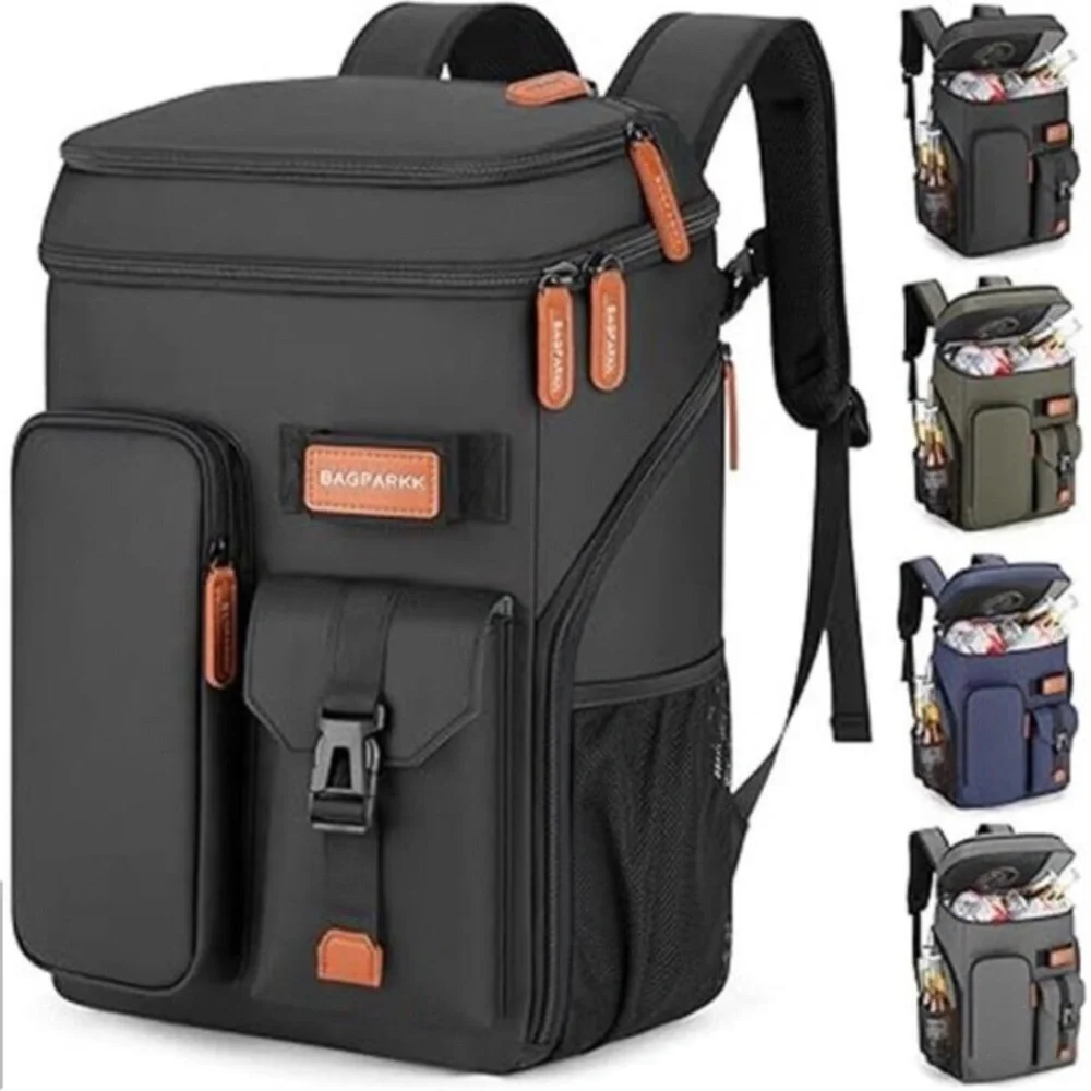 Insulated Cooler Backpack,33/45 Cans Multifunctional Double Deck Leakproof